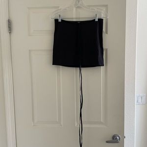 Urban outfitters mini black skirt with ties